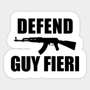 DEFEND GUY FIERI Sticker